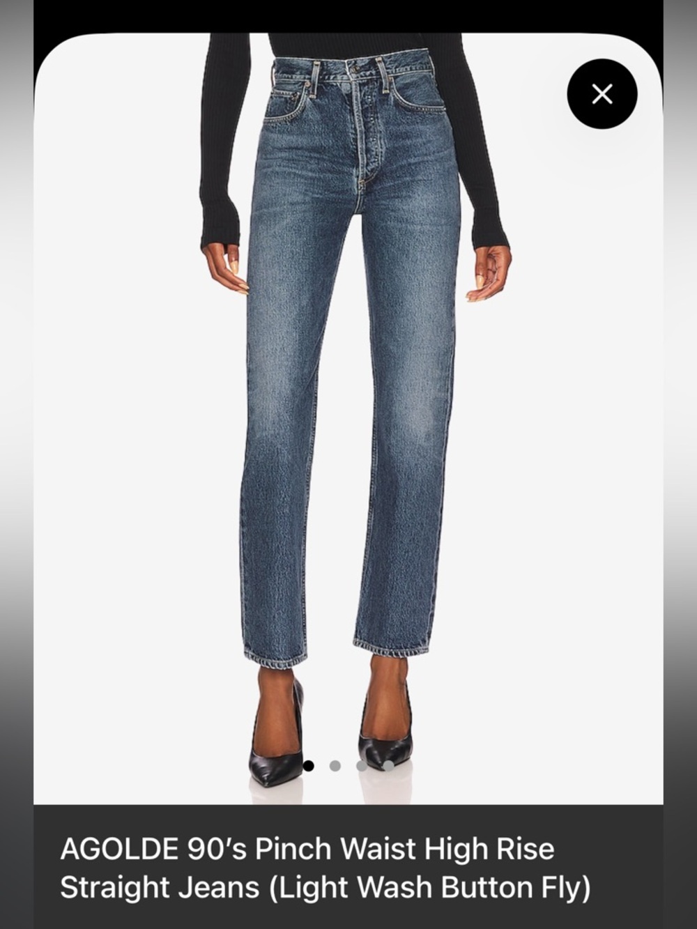 AGOLDE 90's Pinch Waist High Rise
Straight Jeans